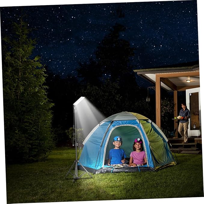 Led Camping Light Telescoping Tripod Stand Weatherproof Portable Work Light for Outdoor Activities Night Fishing and Emergency Repairs