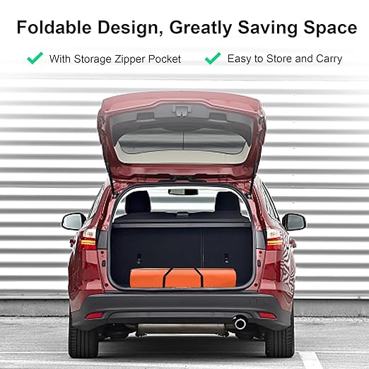 Folding Stretcher for Medical Emergency with Heavy Duty Handles, Straps and Carrying Case, High-Grade Aluminum Alloy Portable Travel Emergency Medical Stretcher for Patient Transport