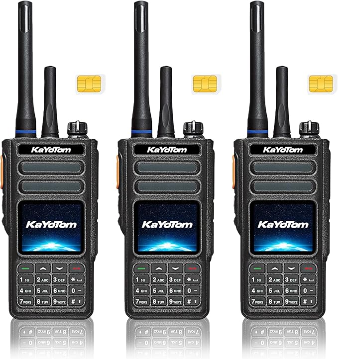 (Lifetime Free) Rapid Dual-Mode Global Unlimited Range Walkie Talkies Long Range Two Way Radio with 4G LTE PoC & UHF PTT, Encrypted Calls, IP68 Waterproof for Outdoor, Logistics & Emergency