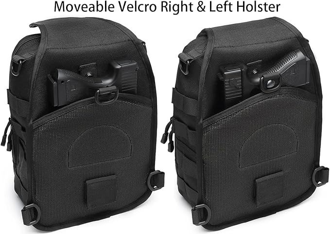ATBP Tactical Sling Backpack With Holster Military Crossbody Bag for Men Single Shoulder Back Pack 10L