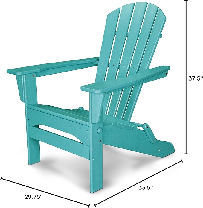 POLYWOOD® Palm Coast Folding Adirondack in Aruba