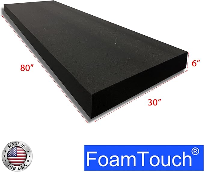FoamTouch 6" Gel-Memory-Foam-Mattress No Cover