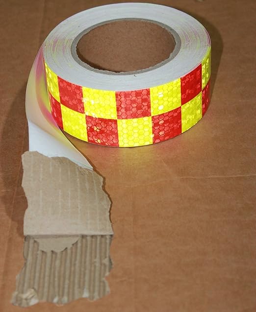 Industrial Reflective Tape 2 inch Wide for Cars, Outdoor Waterproof High Visibility Safety Warning Adhesive Strips (166 feet)