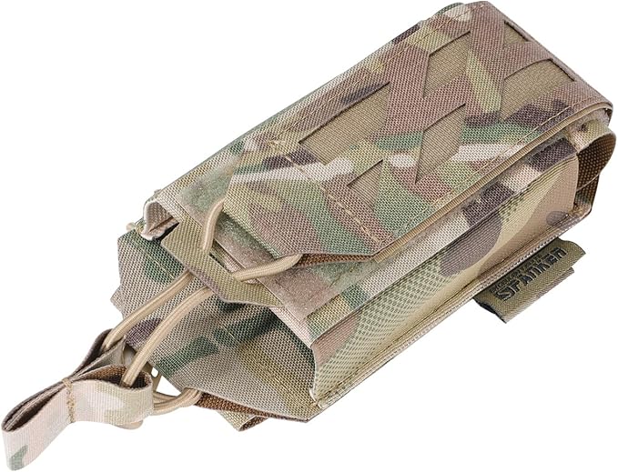 EXCELLENT ELITE SPANKER Tactical Universal Radio Holster Holder Molle Radio Pouch Adjustable for Duty Belt,Vest for Two Ways Walkie Talkie