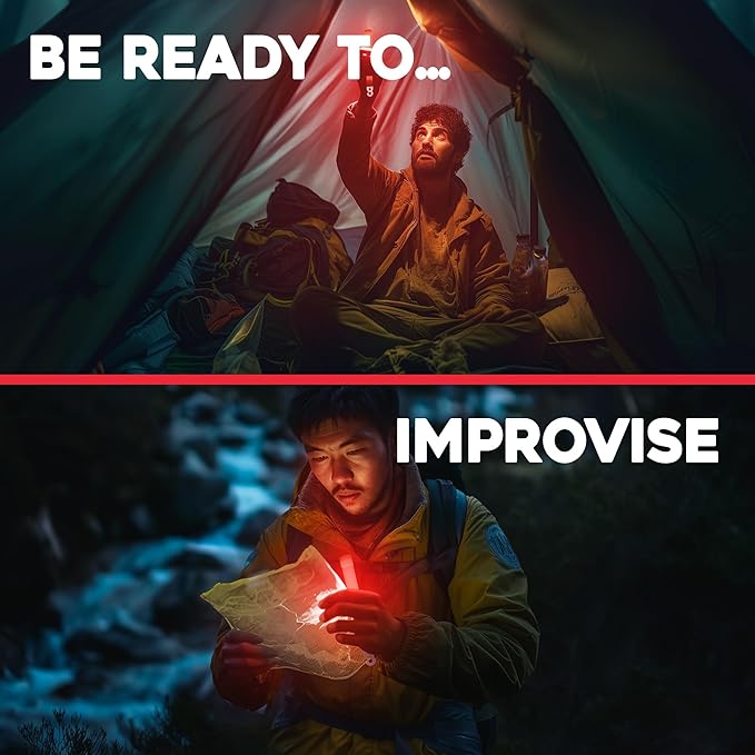Be Ready - Industrial 12 Hour Illumination Emergency Safety Chemical Light Glow Sticks 12 Pack