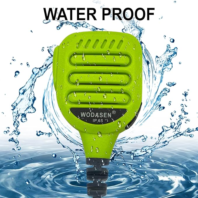WODASEN Speaker Mic Walkie Talkie Handheld Microphone Shoulder Lapel Mics for GXT LXT GXT1000VP4 GXT1000 LXT500VP3 GXT1050VP4 LXT600 AVPH10 GMRS FRS X-Talker Radio (128-Green)