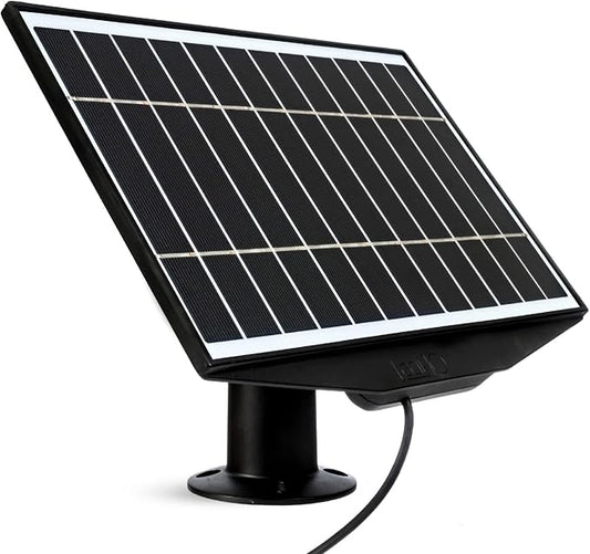 8W Solar Panel for Ring Stick Up Cam, Stick Up Cam Pro, Spotlight Cam Plus, Spotlight Cam Pro - Black