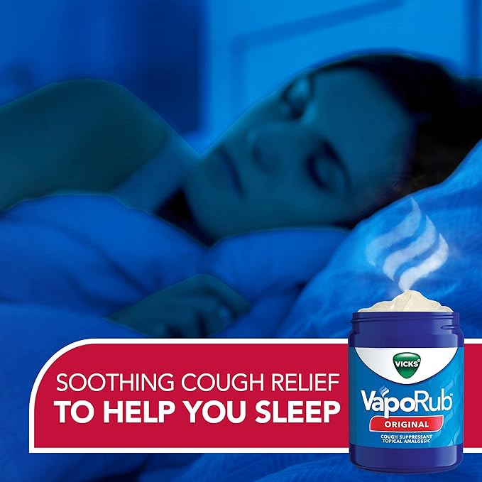 Vicks VapoRub, Chest Rub Ointment, Relief from Cough, Cold, Aches, & Pains with Original Medicated Vapors, Topical Cough Suppressant, 1.76 Ounce (Pack of 9)