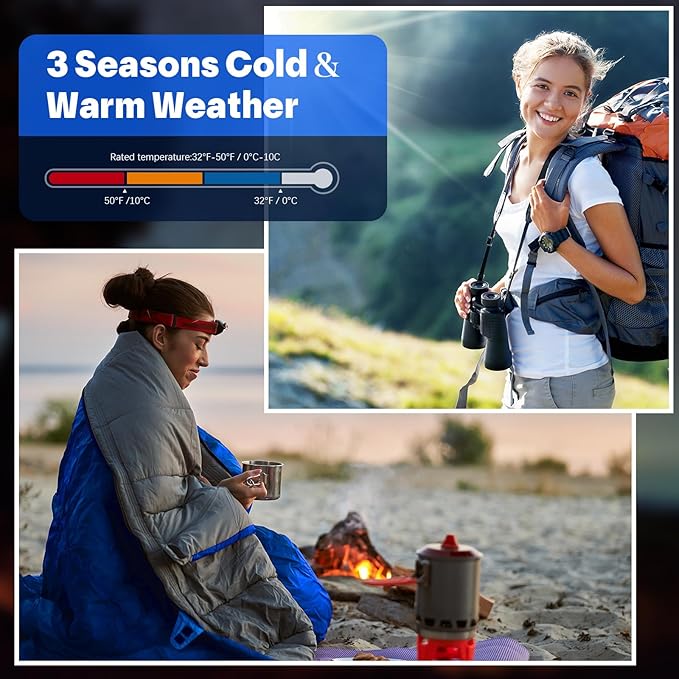 Macarrie 10 Pcs Bulk Sleeping Bags for Homeless Donation Shelter Adults 0 Degree Waterproof Sleeping Bags with Compression Sack for Cold Weather Emergency Hiking Camping Warm