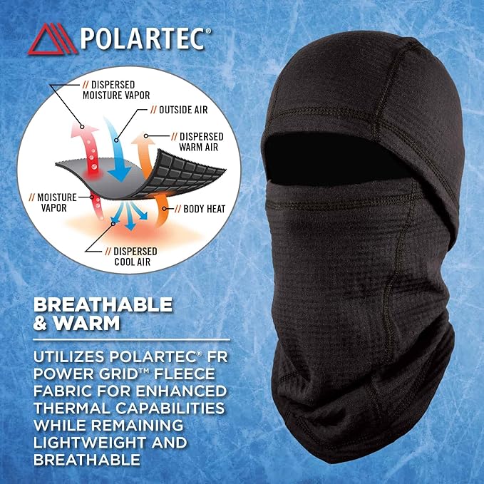 Winter Balaclava, Fire Resistant, FR Compliant-Meets ASTM F1506 & NFPA 2112, Ergodyne N-Ferno 6847