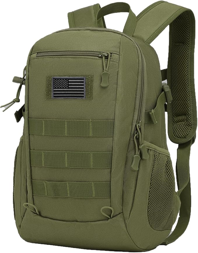 ArcEnCiel 10L/20L Mini X-Small Tactical Backpack MOLLE Daypack Gear Pack Camping Bag with Patch