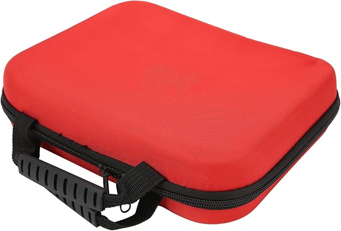 Pwshymi Precise Emergency Kit Bag Portable Large Capacity EVA Hard Case for Emergency First Aid, for Home Outdoor, Red