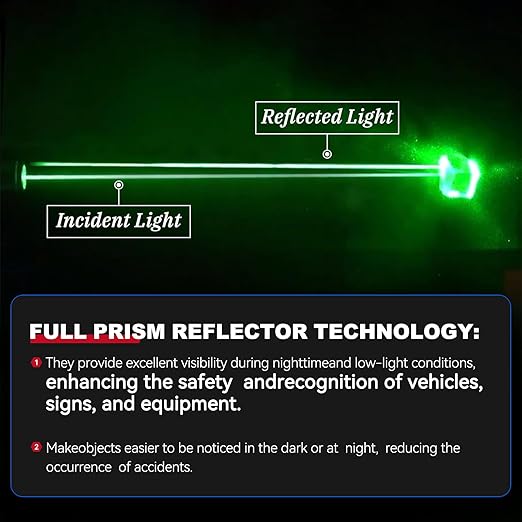 20 Pcs Super Reflection Reflective Stickers Made of 3M DG3, Safety Reflective Tape for Car Bike Mailbox Helmet, Red Tape Outdoor Waterproof 3.15" X 1.18"