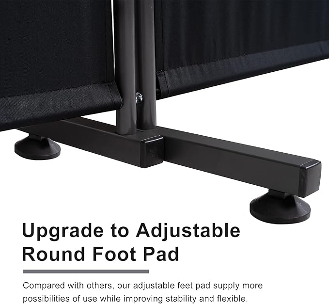 Room Divider 6FT Folding Privacy Screens, 3 Panel Partition Room Dividers w/Freestanding Design, Portable Wall Divider for Room Separtation, Fabric Room Divider Panel Sceen for Home Office Bedroom