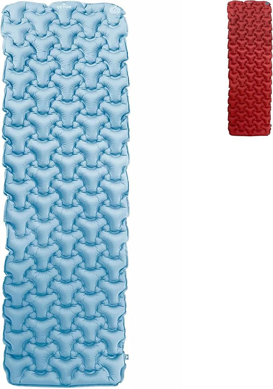 Teton Altos Inflatable Sleeping Pad, Sleeping Mat for Camping, Backpacking, Hiking, Budget Friendly and Durable