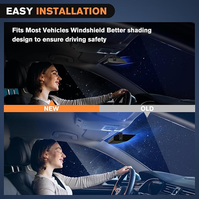 Nilight 32LED Red Blue Emergency Dash Strobe Lights with Controller Suction Cups Warning Hazard Interior Front/Rear Windshield Deck Split Light Bar for Trucks Construction Vehicles