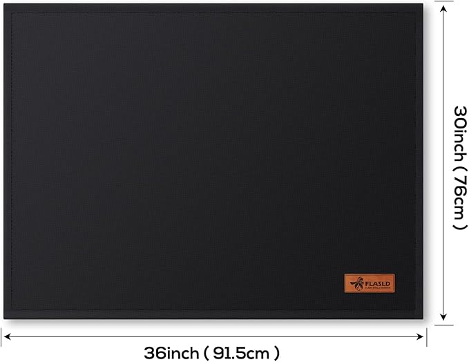 FLASLD Magnetic Fireplace Blanket for Heat Loss, Indoor Fireplace Covers Keep Drafts Out Stops Heat Loss, Fireplace Draft Stopper with Built-in Magnet for Iron Fireplace Frame (36" W x 30" H)