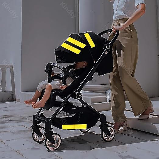 Industrial Reflective Tape Yellow 4 inch for Bikes, Outdoor Waterproof High Visibility Safety Adhesive Stickers Strips (10 feet, 10 Rolls)