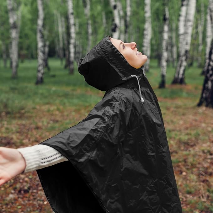 Zhehao 20 Pcs Rain Ponchos for Adult Reusable Waterproof Plastic Rain Coat