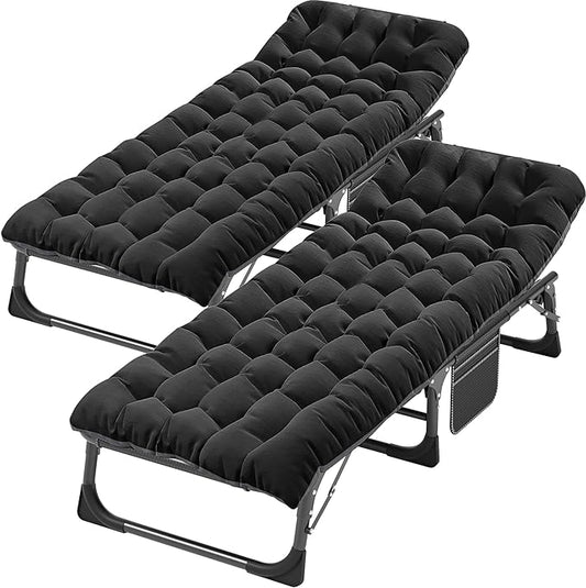 ABORON Heavy-Duty Folding Guest Bed for Adults, 500lb Capacity, Portable Extra Cot with 1250D Double Layer, Ideal for Indoor Guest Stays & Temporary Home Use