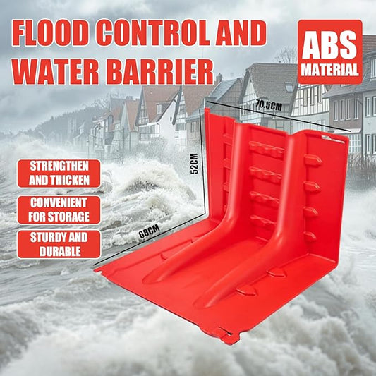 Flood Protection Barrier, Abs L-Shaped Baffle Flood Barriers, Removable Flood Panels Mobile Flood Protection Panels, Flood Barrier for Shopping Malls, Subway Stations, Garages, Dams (10)