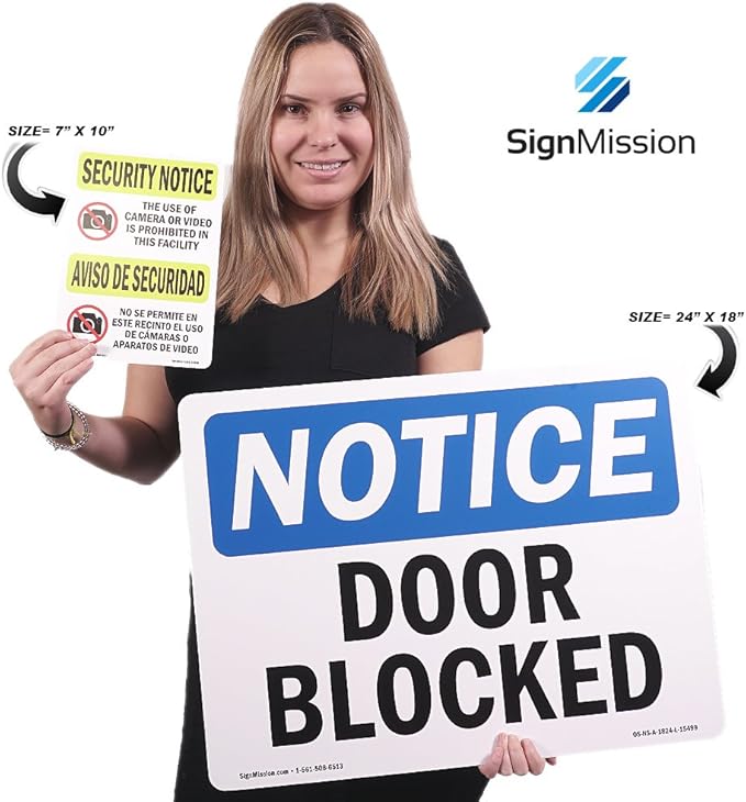 OSHA Notice Sign - Emergency Meeting Point | Rigid Plastic Sign | Protect Your Business, Construction Site, Warehouse & Shop Area | Made in The USA