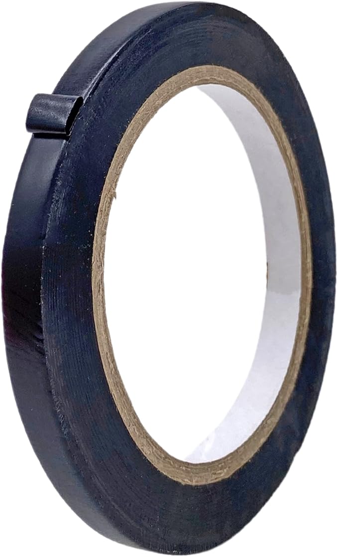 MAT Vinyl Marking Tape Black - 3/8 inch x 36 yds. for Safety Floor Marking (School Gym, Restaurants, Warehouse), Dance Floor Splicing, Pinstriping Cars & Boats