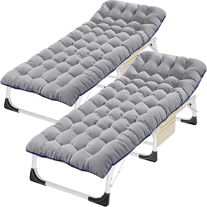 ABORON Heavy-Duty Folding Guest Bed for Adults, 500lb Capacity, Portable Extra Cot with 1239D Double Layer, Ideal for Indoor Guest Stays & Temporary Home Use