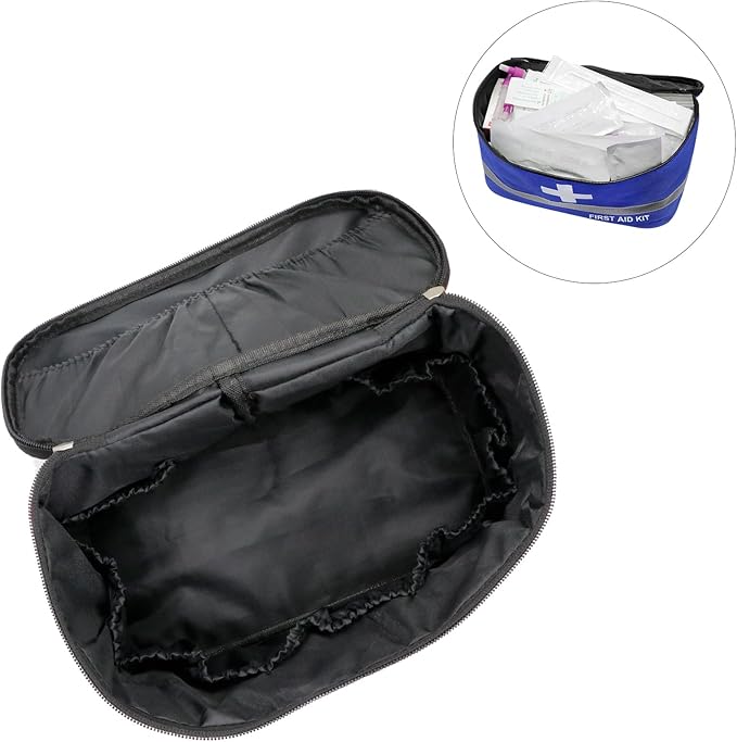 Faylapa Empty First Aid Bag for Home Outdoor Travel Car Camping Hiking, 10.2x5.5x5.5 inches Storage Bag Bag Portable Pouch