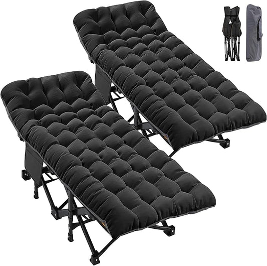 ABORON Heavy-Duty Folding Guest Bed for Adults, 500lb Capacity, Portable Extra Cot with 1209D Double Layer, Ideal for Indoor Guest Stays & Temporary Home Use