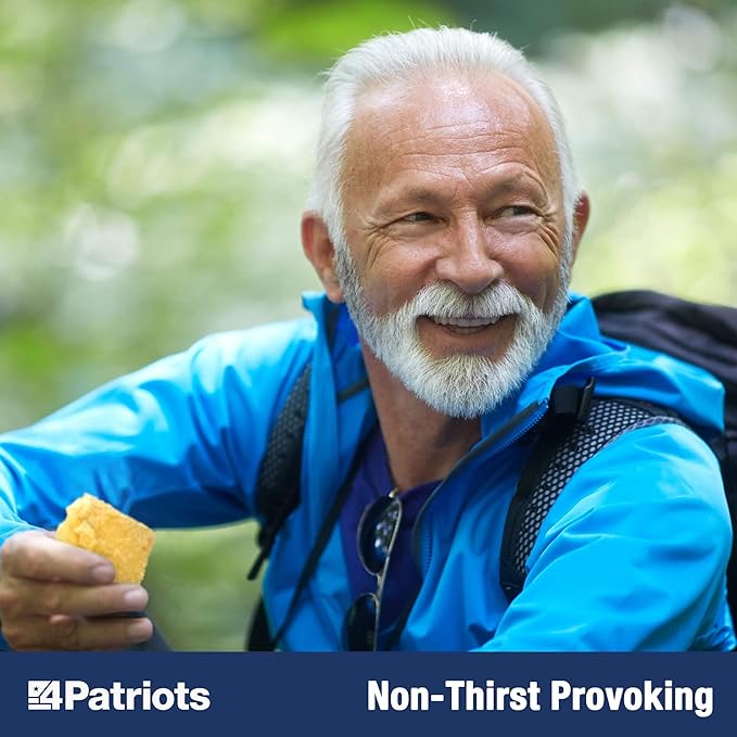 4Patriots Emergency Food Bars: Non-Perishable S.O.S Ration Designed to Last 5 Years, 1 Case (10packs) - 90 Servings