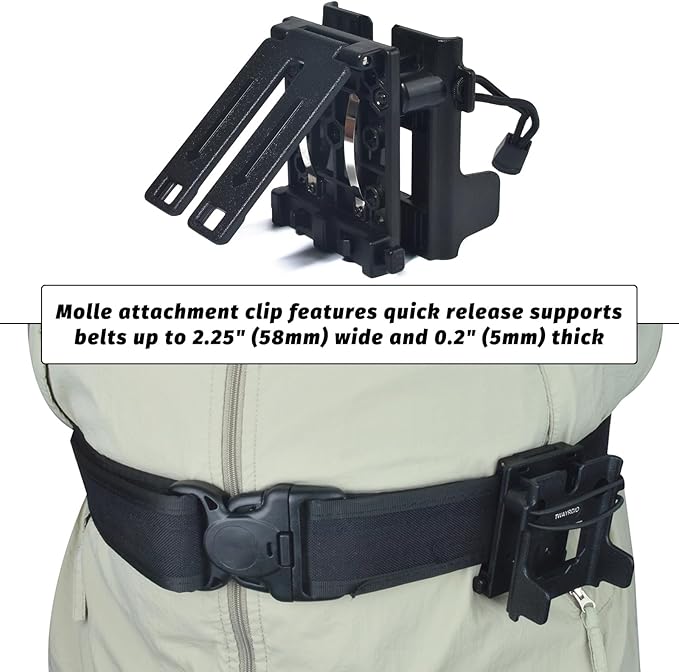 TWAYRDIO Handheld Radio Holster Holder w/Molle Attachment Clip for 1.75"/2"/2.25'' Belts, Tactical Vests, Backpacks, Universal Two Way Radio Case for Motorola Kenwood Baofeng Yaesu HT Walkie Talkies