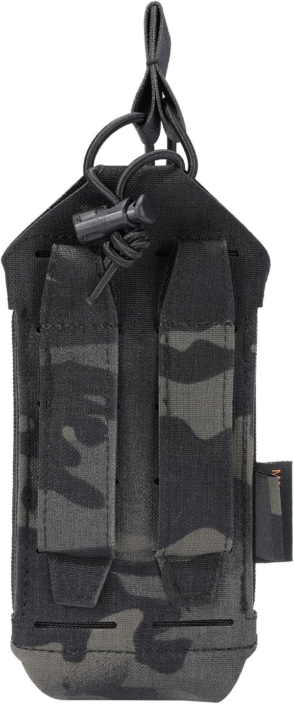 EXCELLENT ELITE SPANKER Tactical Universal Radio Holster Holder Molle Radio Pouch Adjustable for Duty Belt,Vest for Two Ways Walkie Talkie