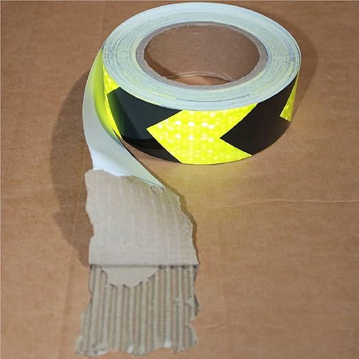 Industrial Reflective Tape 1 inch Wide for Trailer, Outdoor Waterproof High Visibility Safety Warning Adhesive Strips (166 feet)