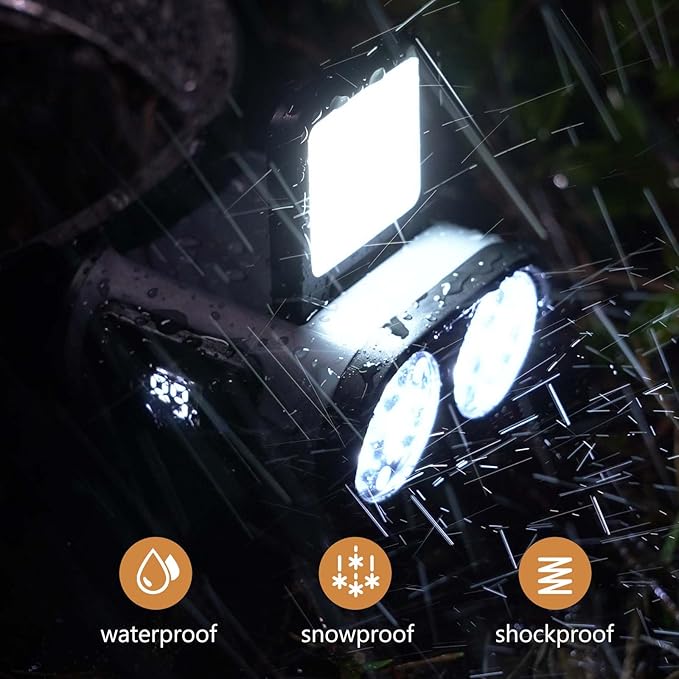 LED Hat Light, 2 pcs 900lm Dimmable Clip on Cap Lights, Headlamp Rechargeable, 180°Adjustable Hands Free Hat Flashlight Headlamp Waterproof for Hiking, Running, Fishing, Cycling, Emergency (Black)