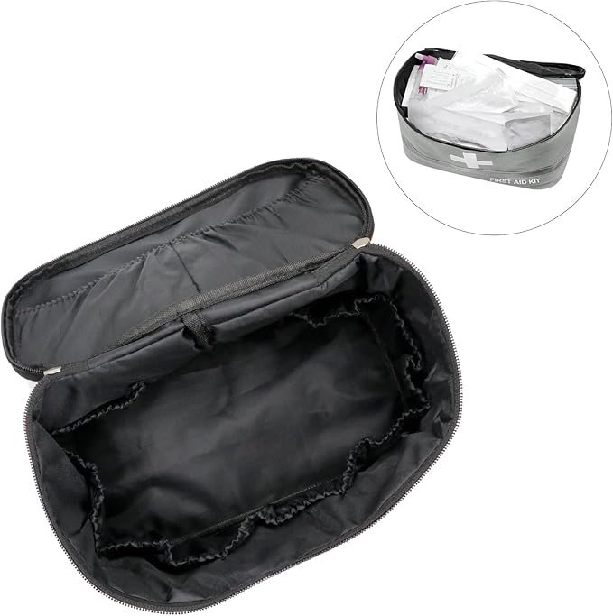 Faylapa Empty First Aid Bag for Home Outdoor Travel Car Camping Hiking, 10.2x5.5x5.5 inches Storage Bag Bag Portable Pouch