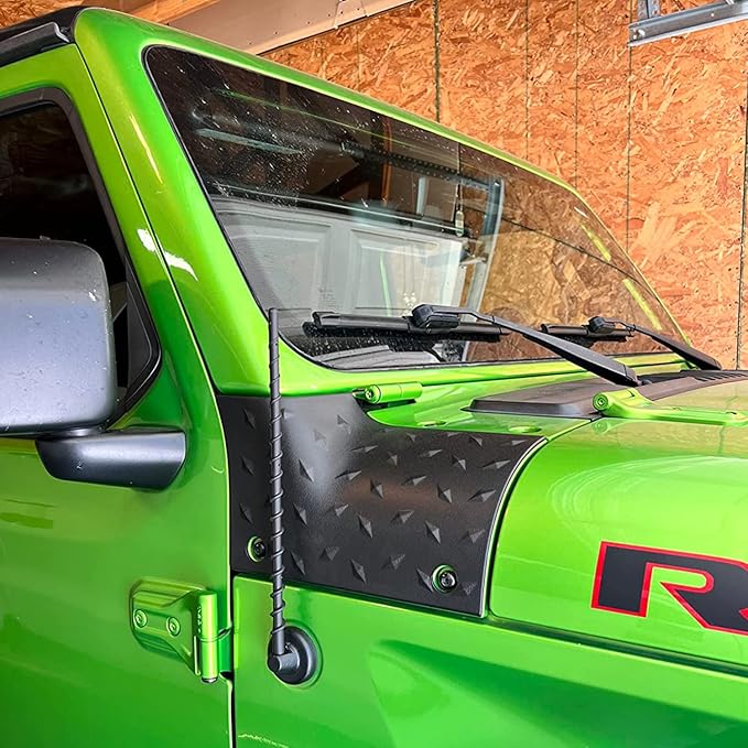 VOFONO 13 Inch Antenna for Jeep Wrangler Gladiator 2007-2026, Short Antenna for JL JK Rubicon Sahara Unlimited Sport Willys 4xe Mojave High Altitude Jeep Accessories
