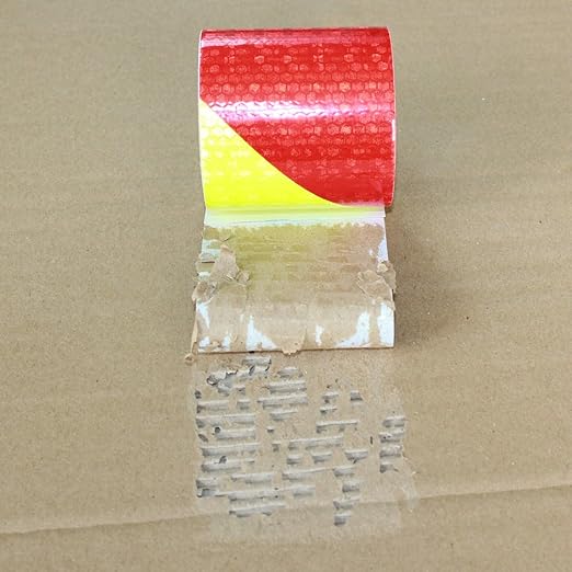 Reflective Tape Outdoor Waterproof 3 inch X 10 feet, High Visibility Hazard Conspicuity Warning Safety Industrial Marking Tape