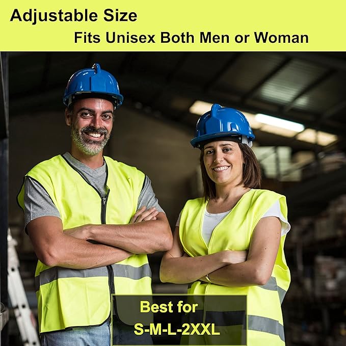 Safety Vests 20 Pack Bulk - Yellow Reflective High Visibility Construction ANSI Class 2 Work Vests for Men,Woman,Hi Vis Mesh and Neon Silver Strip