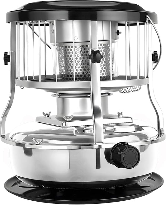 2 in 1 Portable Kerosene Heater Stove Kerosene Heaters for Indoor Use 9000 BTU Non Electric Heaters Indoor Outdoo for Camping Hunting Cooking and Emergency Heater White