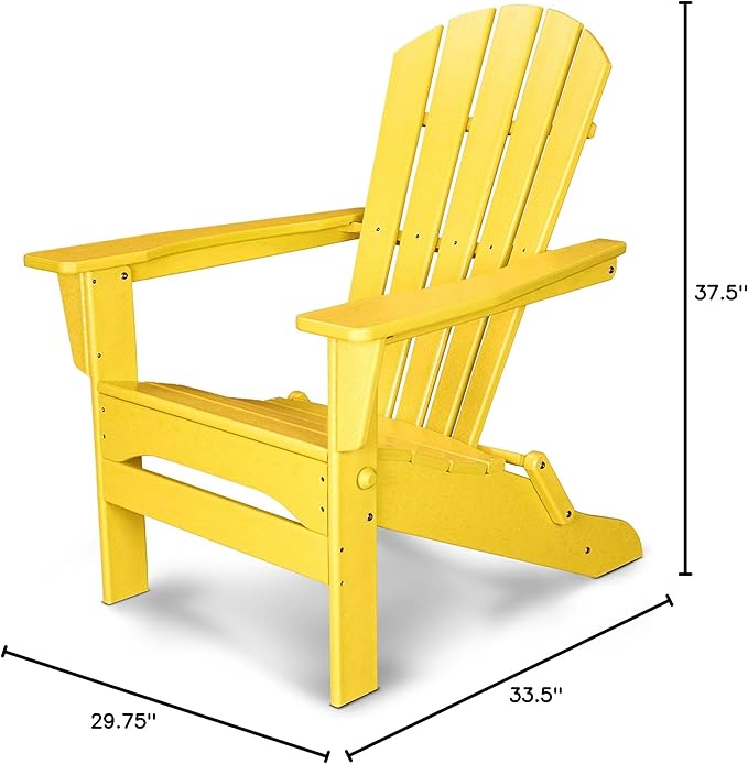 POLYWOOD® Palm Coast Folding Adirondack in Lemon