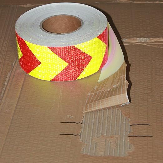 Industrial Reflective Tape 2 inch Wide for Cars, Outdoor Waterproof High Visibility Safety Warning Adhesive Strips (166 feet)