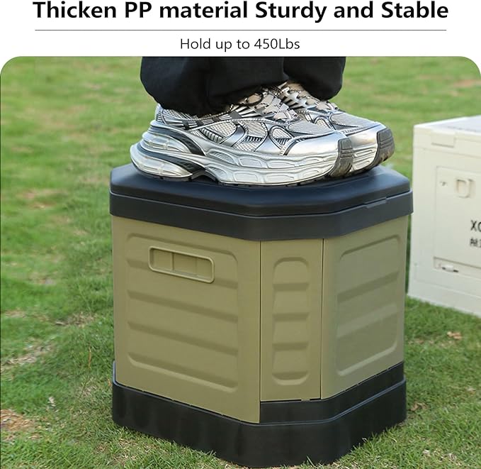 Portable Camping Toilet, Portable Travel Folding Toilet with Lid for Adults and Kids, Portable Potty for Camping, Hiking, Car Travel,Truck, RV, Boating, Road Trips, Beach