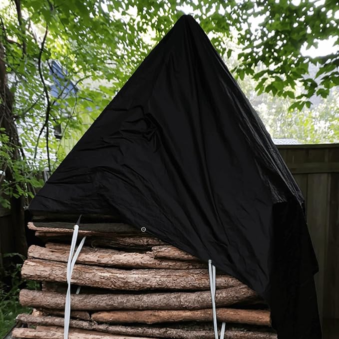 10x30FT Tarps Heavy Duty Waterproof, 16 Mil Heavy Duty Tarps with Grommets Reinforced Edges, UV Resistant, Tear&Fade Resistant, Large Covers for Camping Patio Roof Boat Outdoor, Black