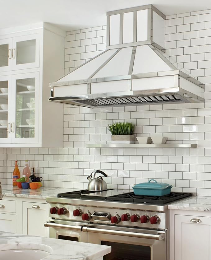 Akicon Range Hood Insert 30 Inch, Ultra Quiet, Powerful Suction Built-in Kitchen Vent Hood, Stainless Steel Ducted Stove Hood with Dimmable LED Lights, 4-Speed 600CFM