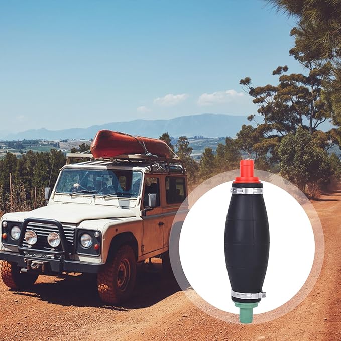 Large Hand Fuel Pump Rubber Oil Suction Pump for Car Boat Motorcycle Manual Siphon Transfer Tool Easy Use Emergency Fuel Extractor