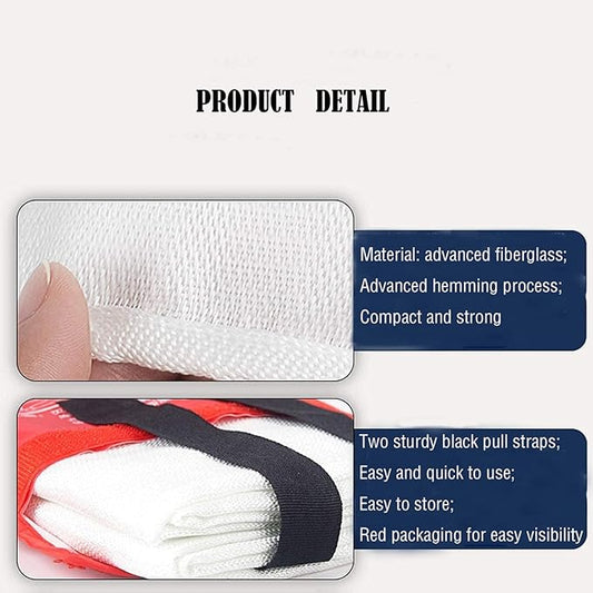 TONYKO Emergency Fire Blankets, Flame Retardant Protection and Heat Insulation Designed for Kitchen,Fireplace,Grill,Car,Camping