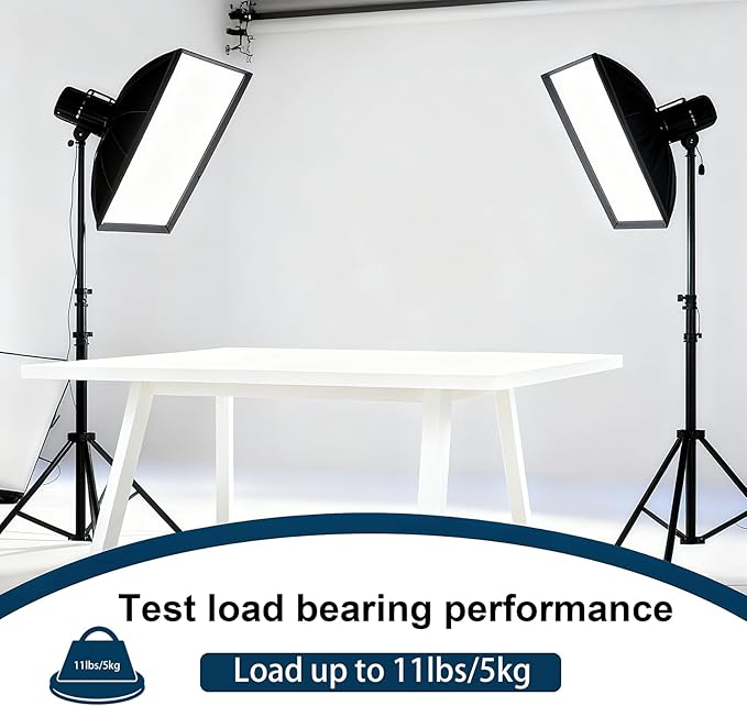Light Stand，110 inches/2.8 Meters Adjustable，Capable of Supporting Up to 20KG Light Tripod，It Features A Gimbal and is Suitable for Fill Lights，Softboxes, Cameras, and Live Video Recording