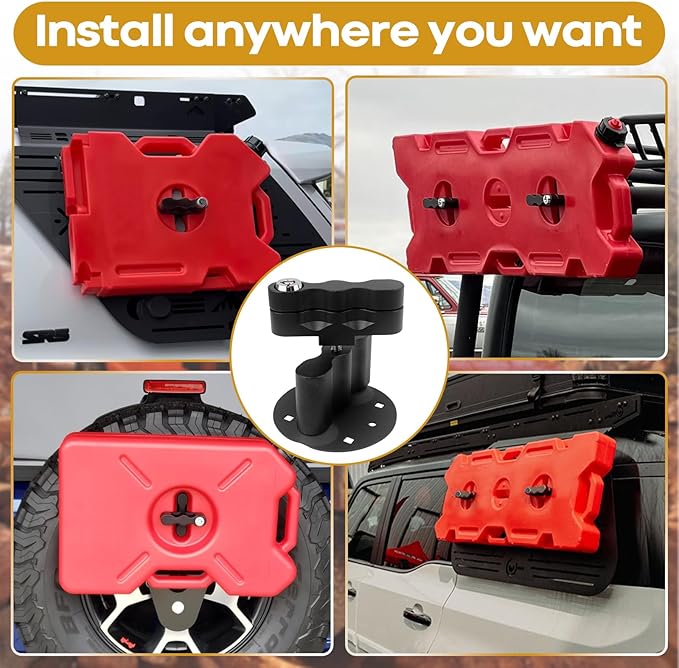Upgraded RX-LOX-PM Pack Mount with Keys Locking Fit for Rotopax Mounting Kit Compatible with Gasoline Pack & Water Pack Fuelpax Standard Pack, Black