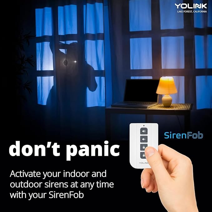 YoLink X3 Version Outdoor Alarm Controller, Ruggedized Battery-Powered Siren/Alarm/Relay Controller, Up to 1/4 Mile Open-Air Range, 110dB Siren, Alexa Assistant, Google, IFTTT, Hub Included